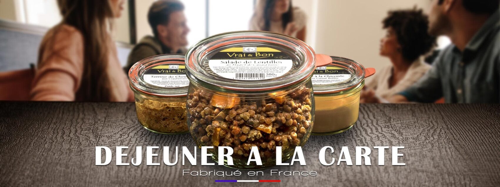 Repas individuels pour le déjeuner au travail
