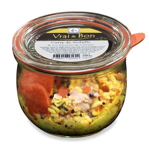 Curry de Volaille & son panaché de Céréales - 380g