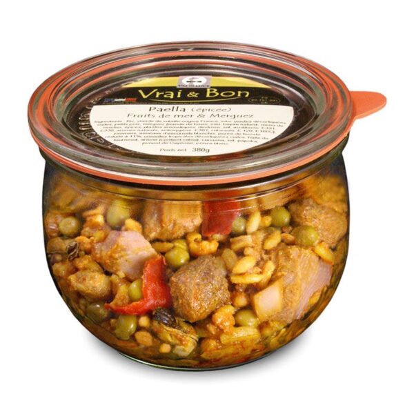 Paëlla, Fruits de mer et Merguez (épicée) - 380g