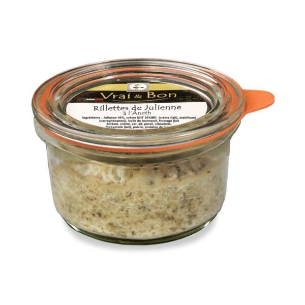 Rillettes de Poisson blanc (Julienne) Ă l'Aneth - 90g